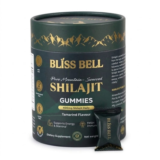 Himalayan Shilajit Gummies for energy, focus and recovery — Bliss Bell